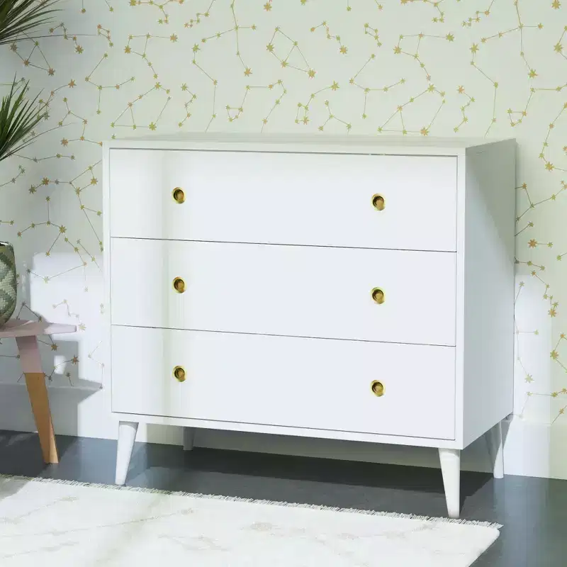 Mid-Century Modern 3-Drawer Storage Dresser