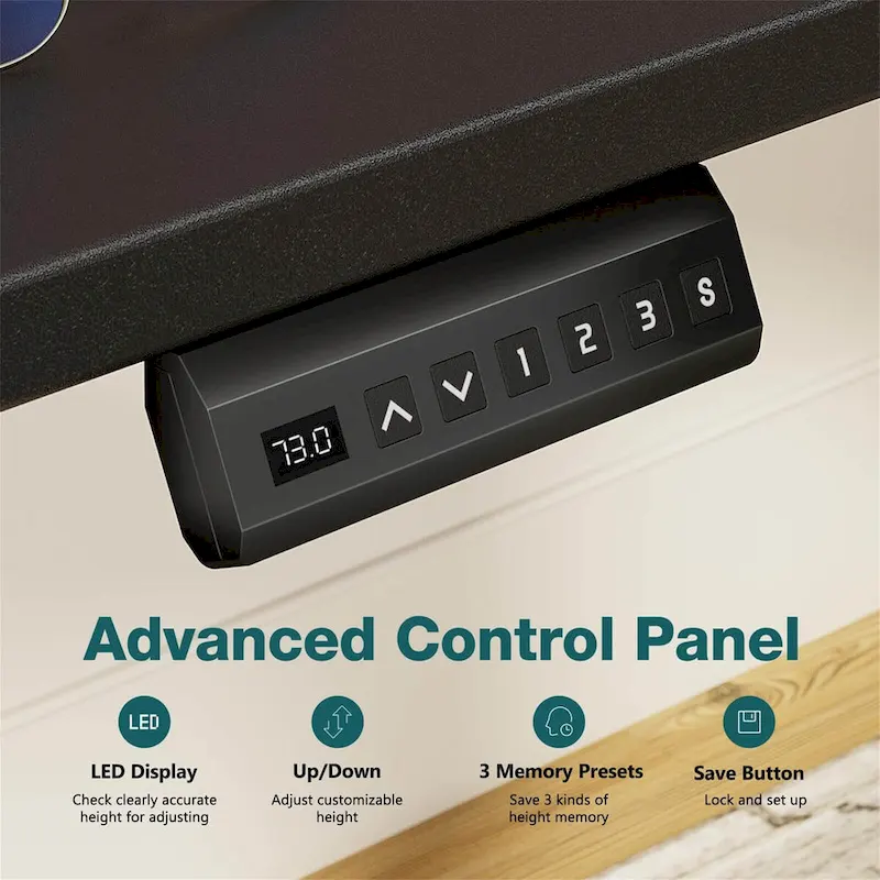 Height Adjustable Standing Desk with Electric Motor