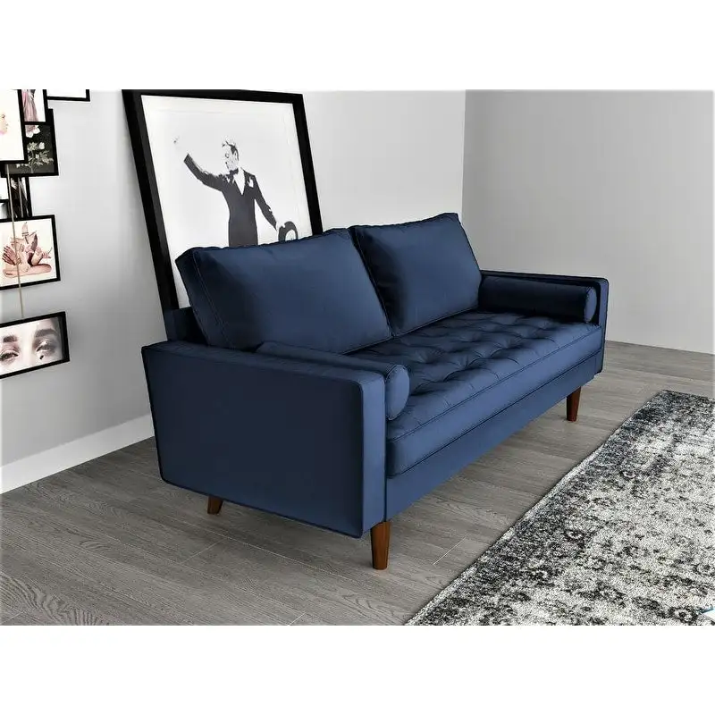 Velvet Mid-century Style Sofa