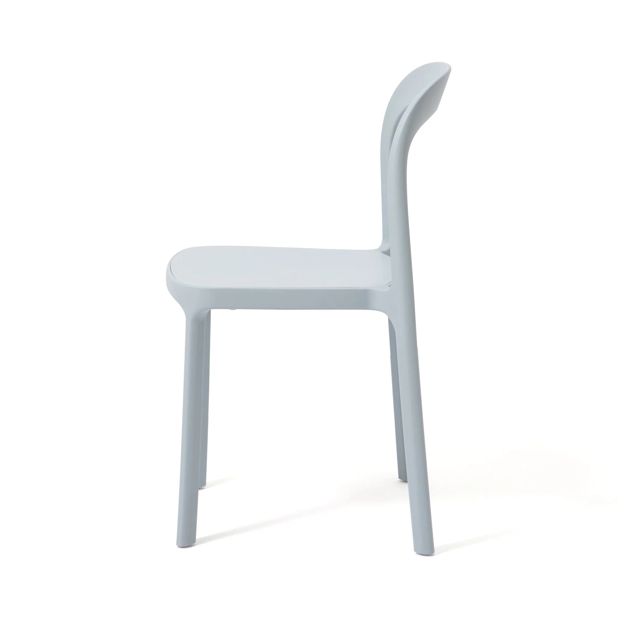 Light Blue Stackable Molded Resin Chair