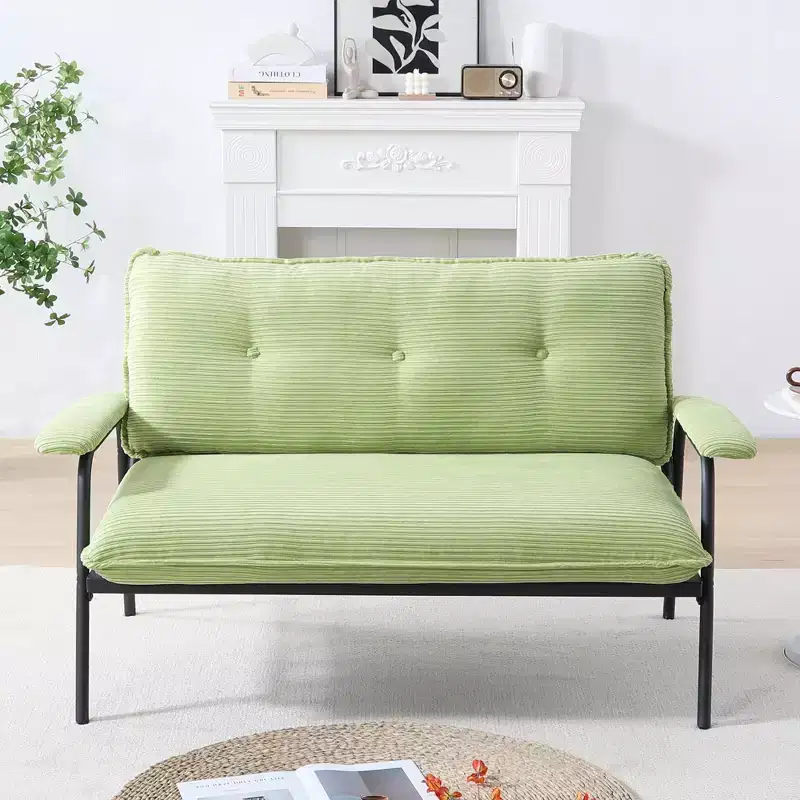53 Inch Green Sofa for Small Apartment, Living Room, Bedroom