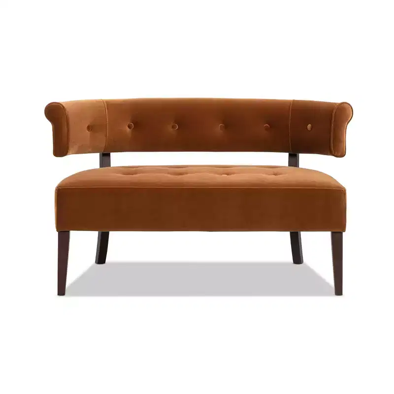 Jennifer Taylor Home Jared Roll Arm Tufted Bench Settee