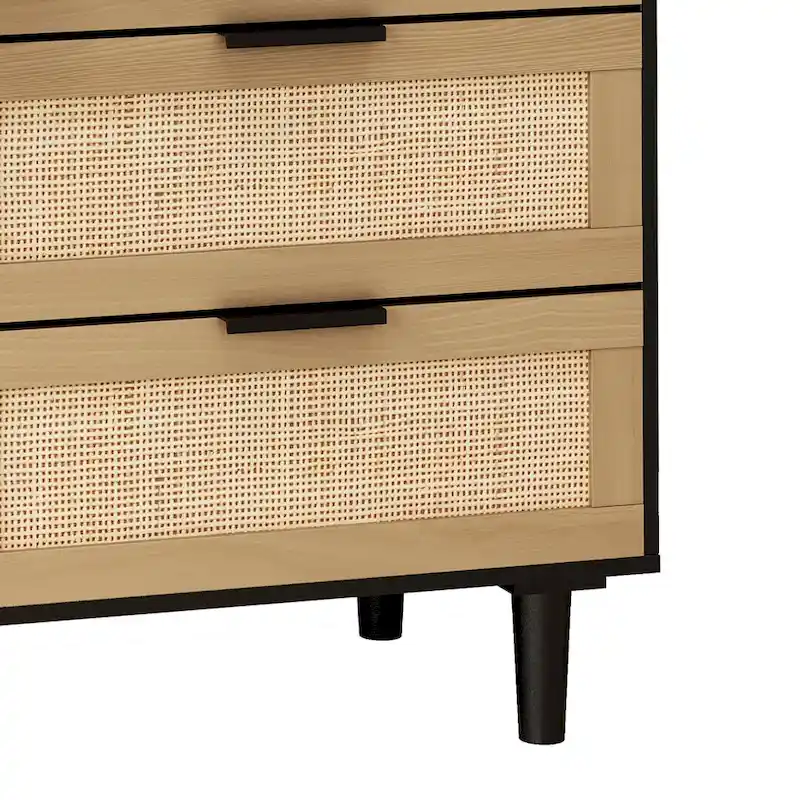 6 drawers Rattan dresser Rattan Drawer, Bedroom,Living Room