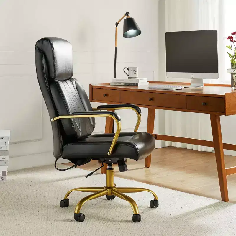 Norbert Mid-century Ergonomic 360-degree Swivel Office Chair with Lumbar Support | HULALA HOME