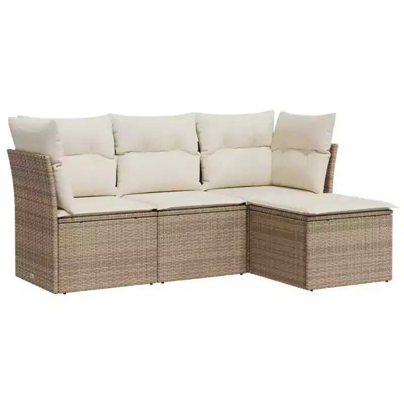 VidaXL Garden Sofa Set with Cushions in a Range of Colors