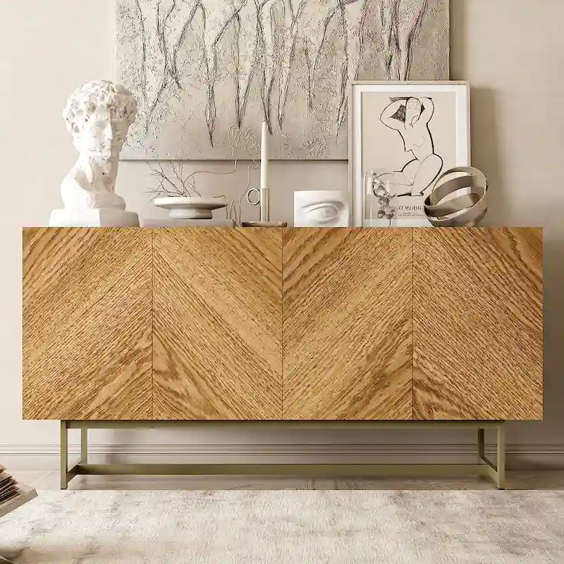 Roomfitters Media Console Cabinet/TV Stand/Side board up to 60 - 58 inches