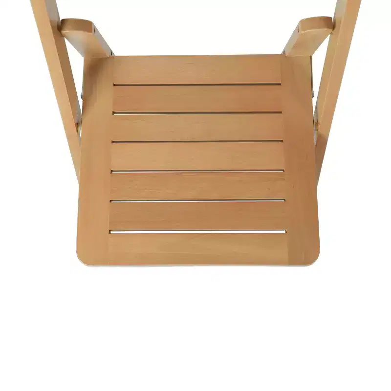 Early American Wood / Oak / White Solid Wood Folding Dining Chair – Seats 1