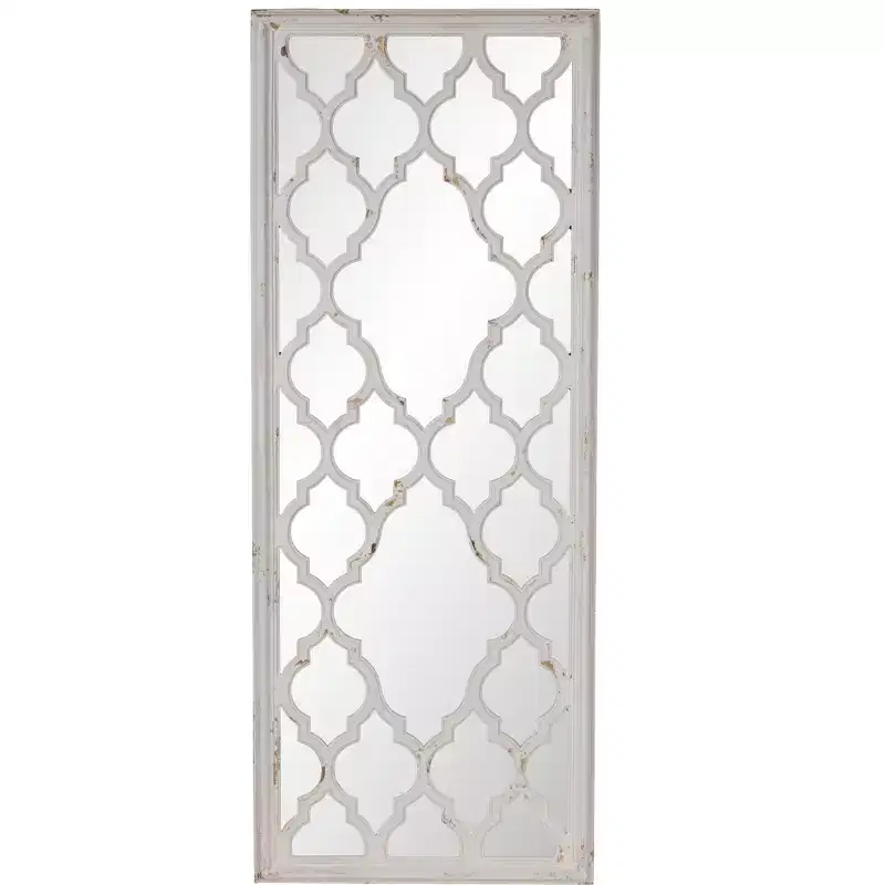 24 x 60 Inch Distressed White Full Length Floor Mirror