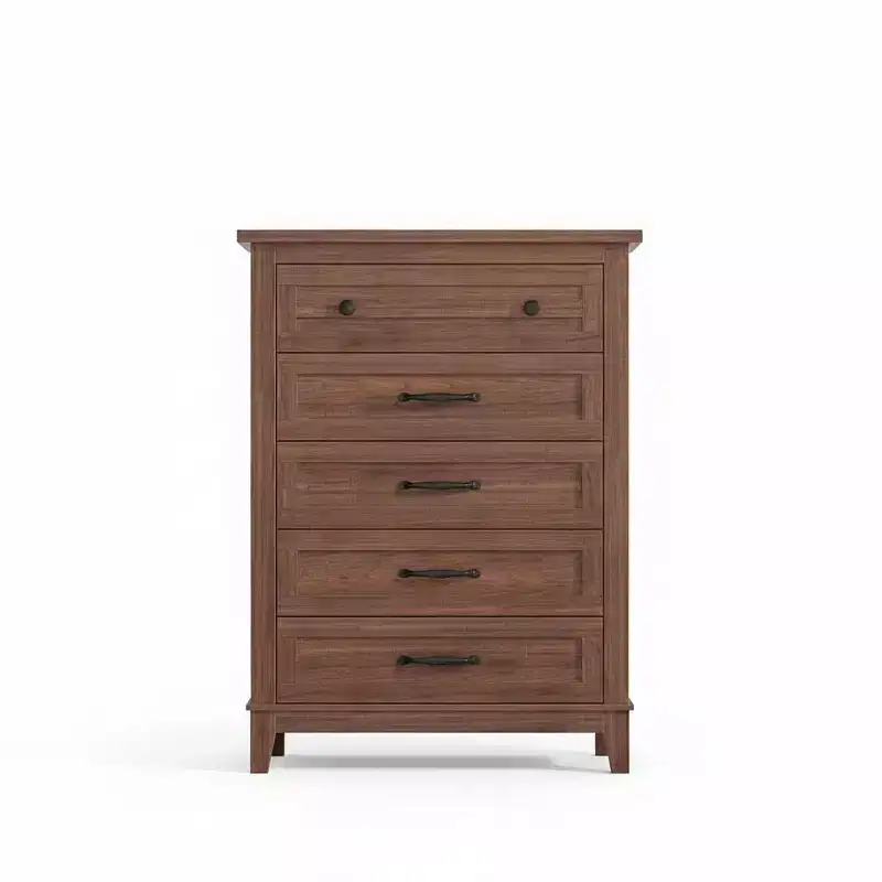 GustoWave 5 Dresser for Bedroom, 41.3 Tall Vertical Drawer Dresser with Large Storage, Freestanding Wooden Closet Chest for Bedroom, Living Room