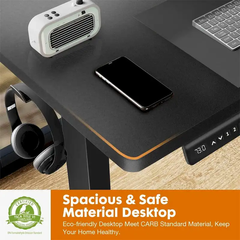 Height Adjustable Standing Desk with Electric Motor