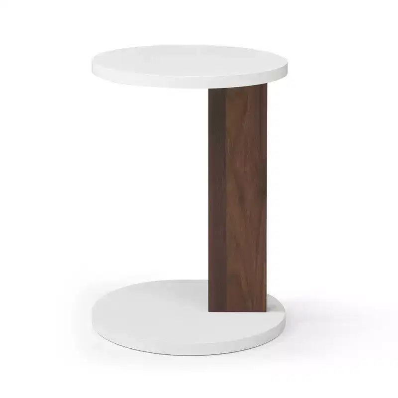C-Shaped Manufactured Wood End Table