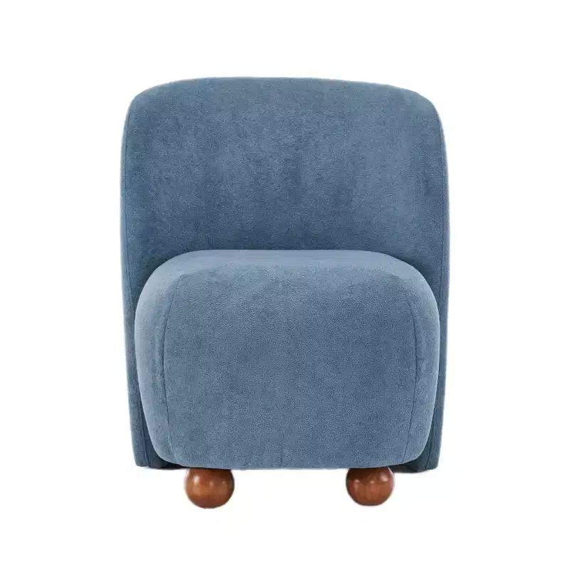 GDFStudio Samuel Modern Low-Back Armless Accent Chair, White