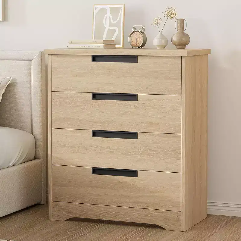 4-Drawer Dresser with Embedded Handles
