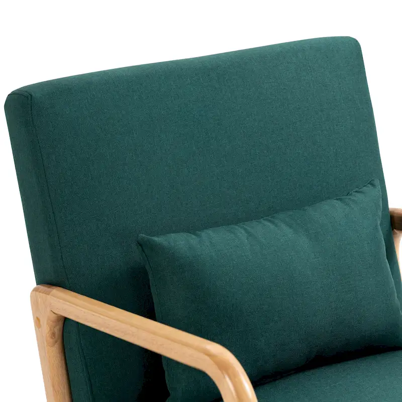 Upholstered Arm Chair with Cution Modern Side Accent Chairs - 25.8W x 28.7H x 32.3D