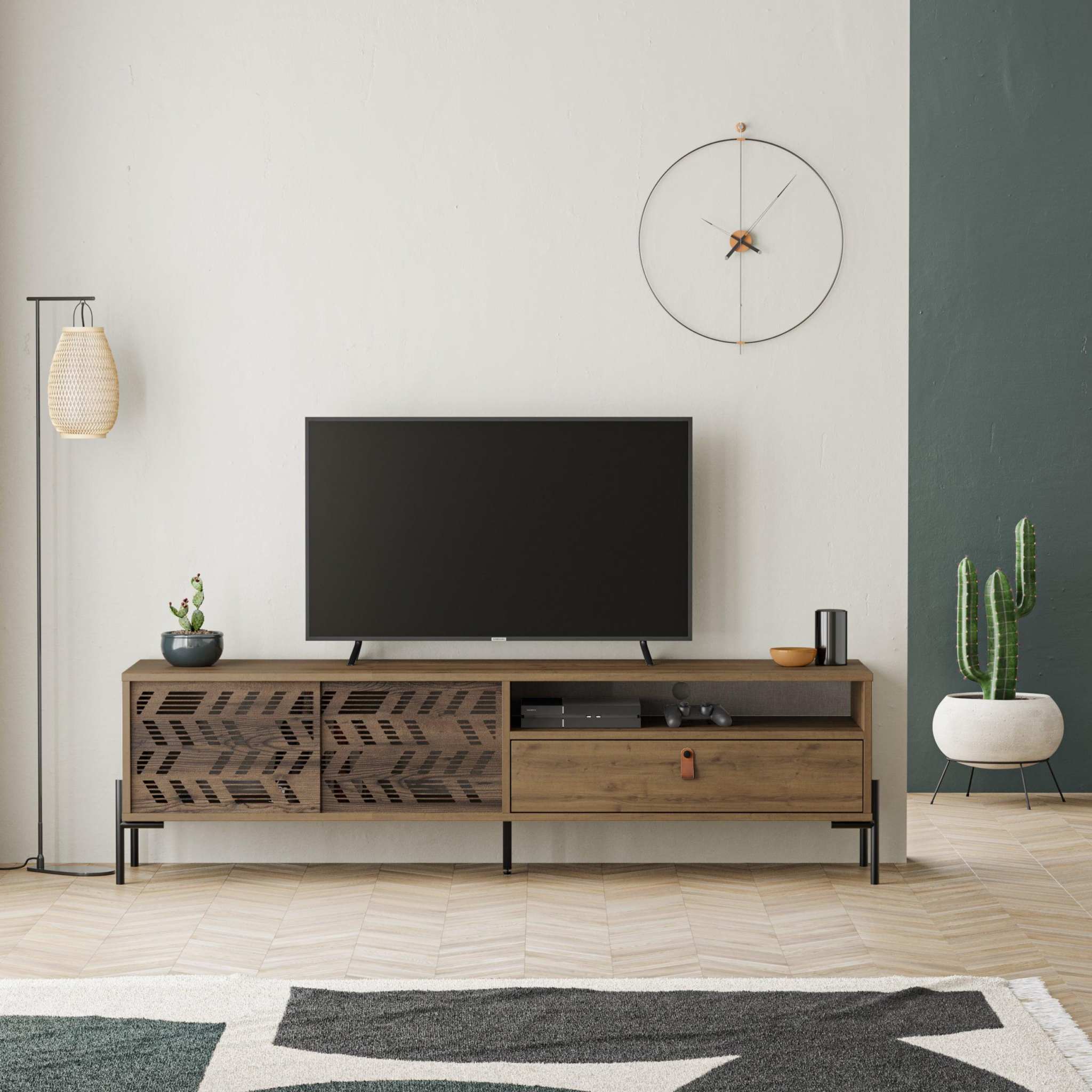 Dionysos Modern TV Stand Multimedia Stand TV Unit With Storage Cabinet 170cm