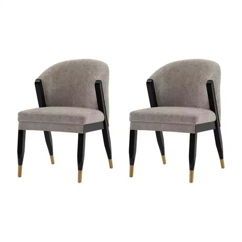 Set of 2 Ola Modern Boucle Upholstered Dining Chairs - Manhattan Comfort