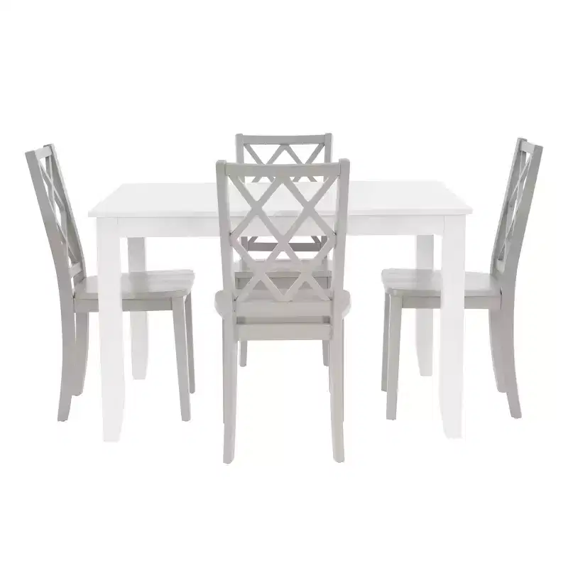 Powell 5pc Shelby Rectangle Counter Height Dining Set Gray