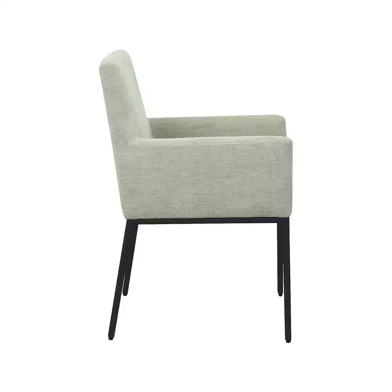 Meridian Furniture,Reeves Chenille Fabric Dining Chair, Set of 2