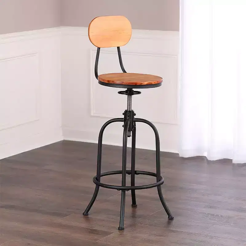 The Adjustable Swivel Stool with Back -