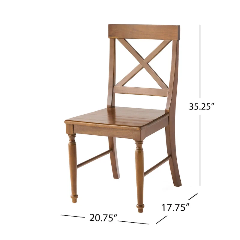 Rovie Acacia Wood Dining Chair (Set of 2)