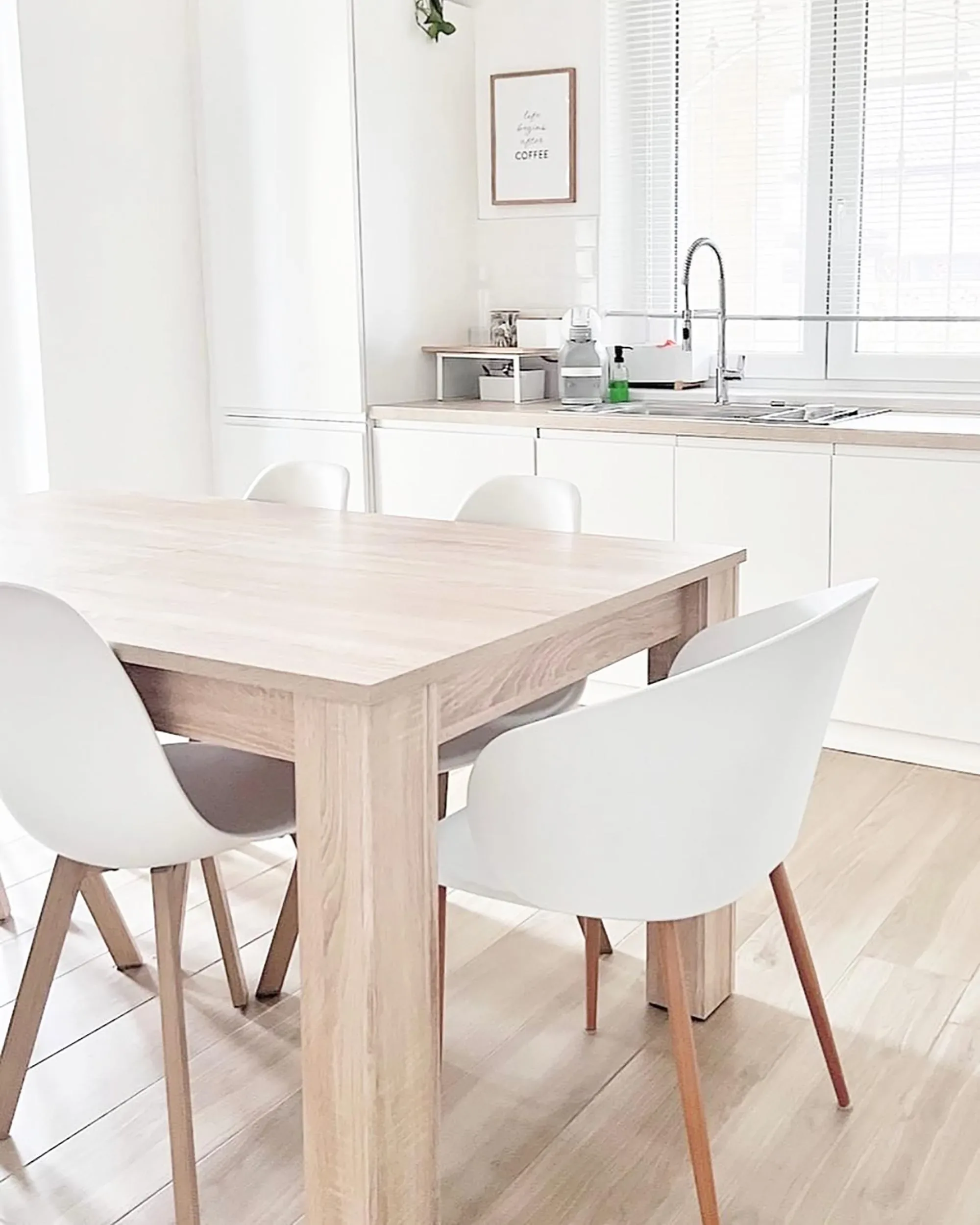 Set di 2 sedie da pranzo Bianco