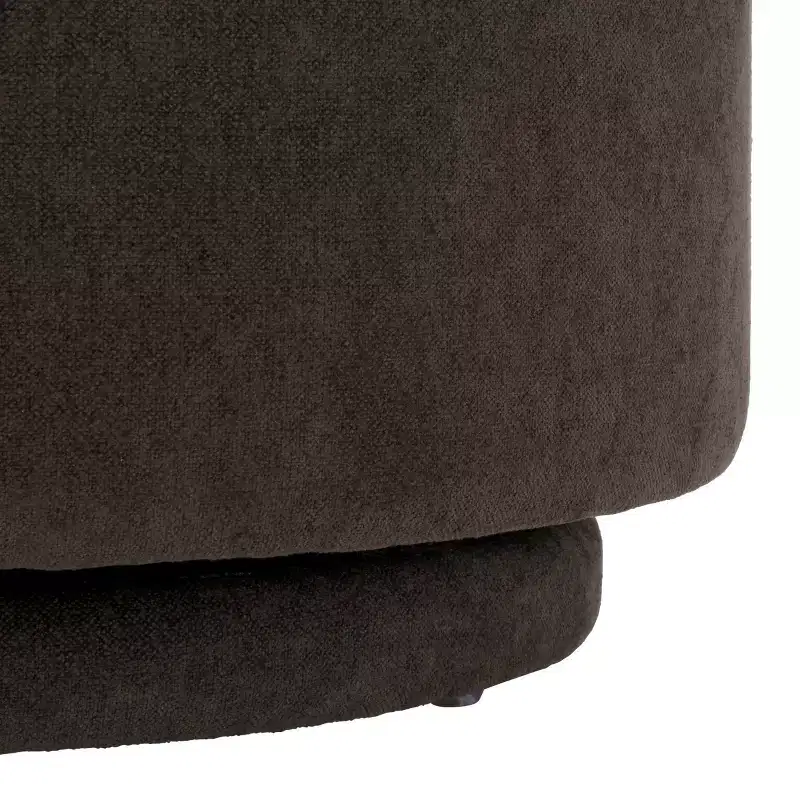 Swivel Accent Chair, Armless Linen Upholstered, 360-Degree Rotation, Wood Frame, 275LBS