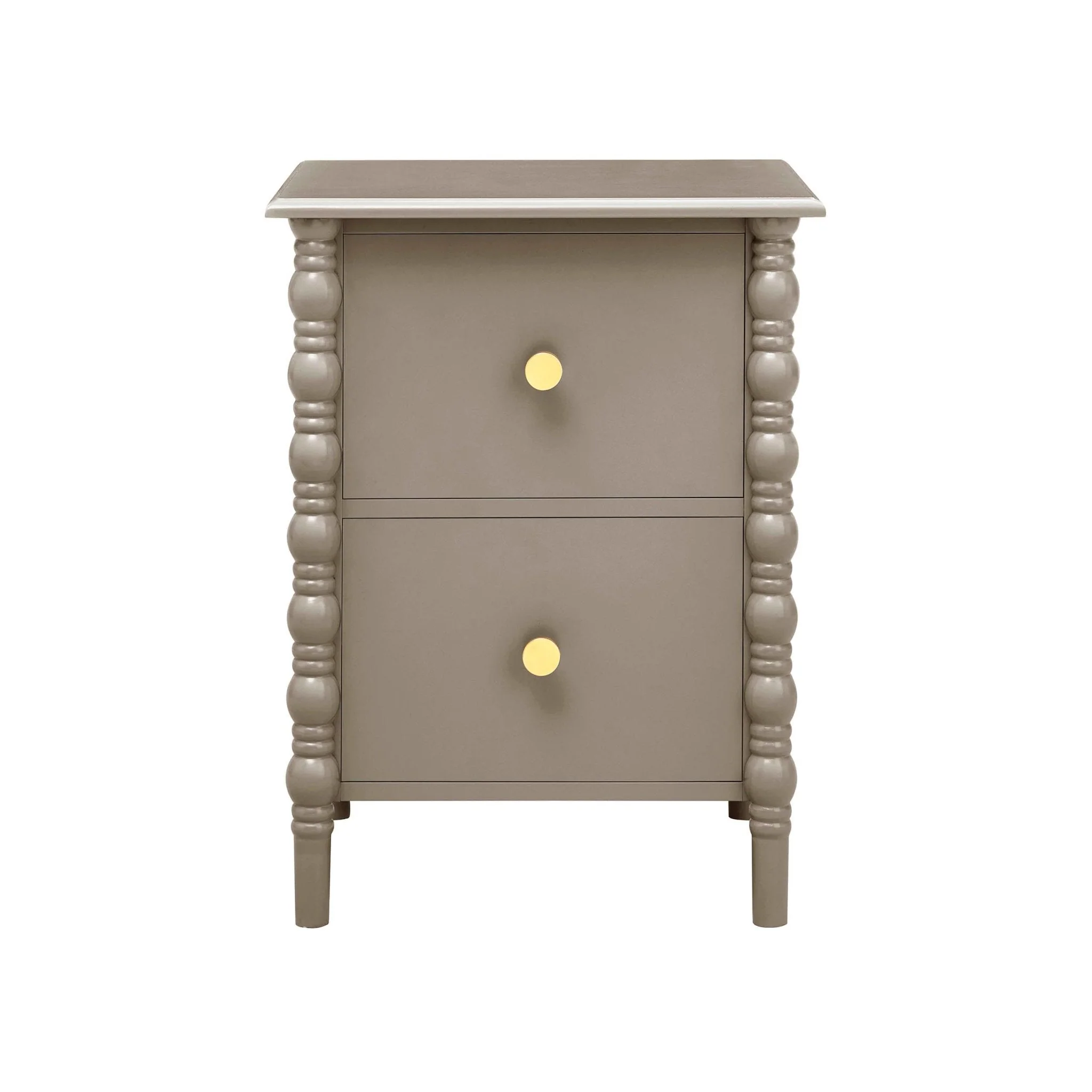 2 Drawer Bedside Table - Taupe