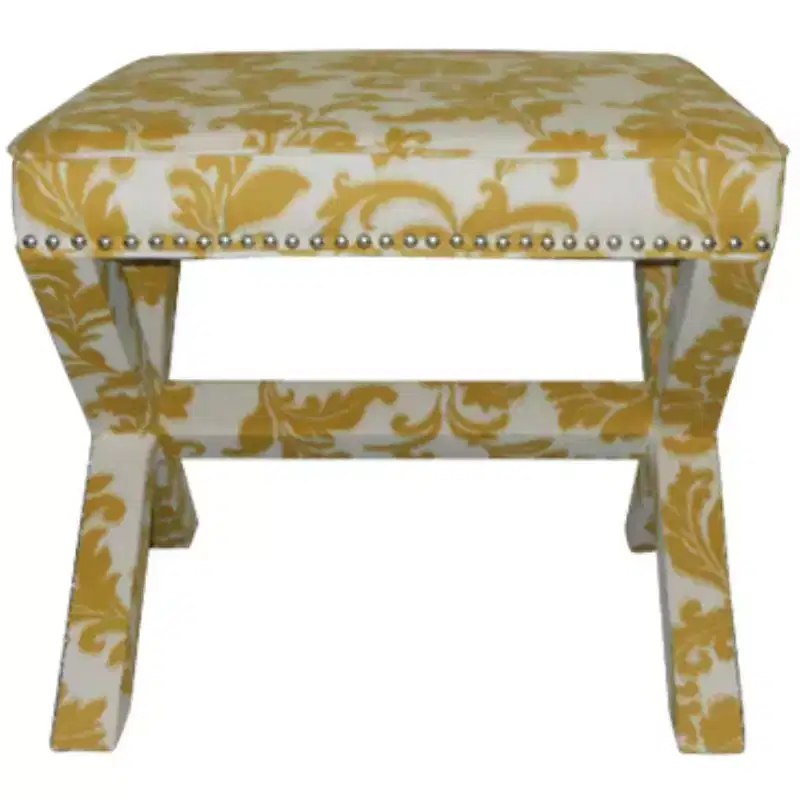 Palmer Ottoman With Silver Nailhead - MCR4589 - Safavieh