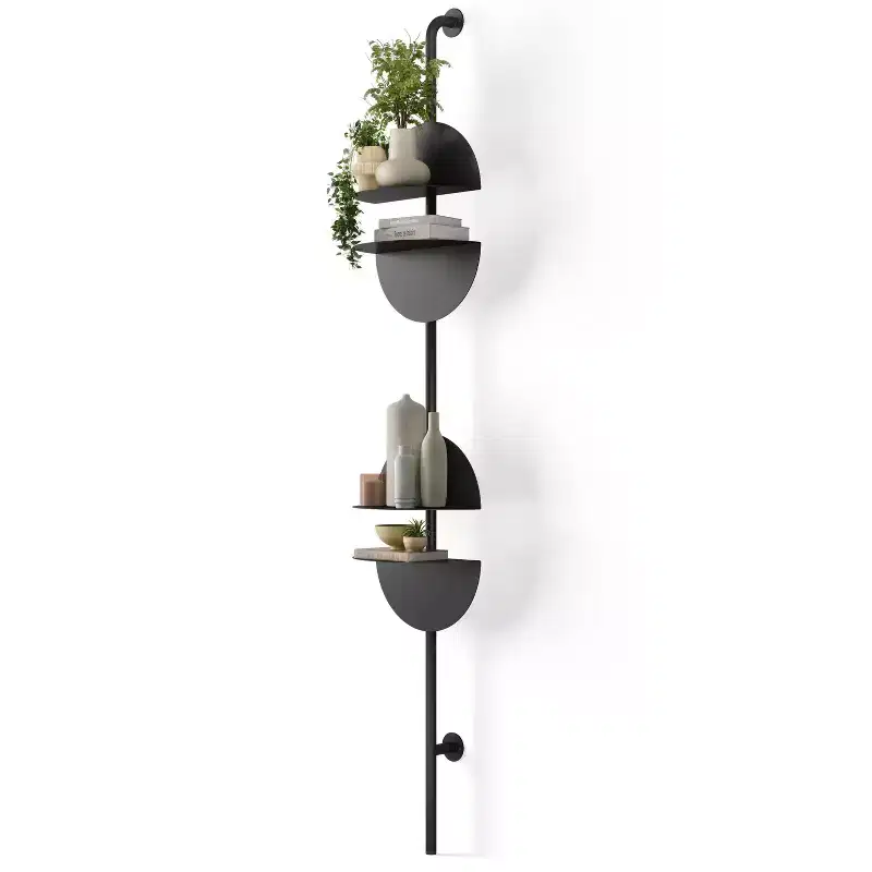 Umbra Set of 4 Solis Adjustable Shelves Black