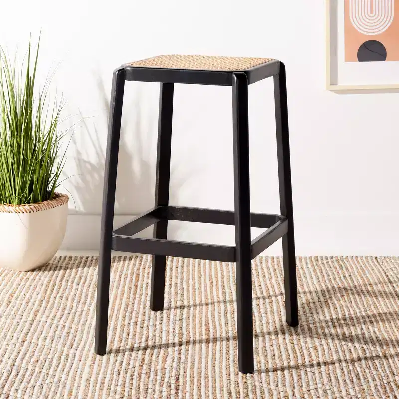 Silus Backless Cane Bar Stool - BST9505 - Safavieh
