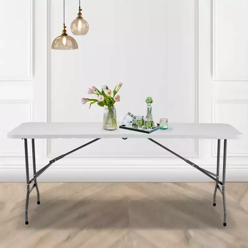 Portable Folding Table, Heavy Duty with Carrying Handle for Camping Picnic Party
