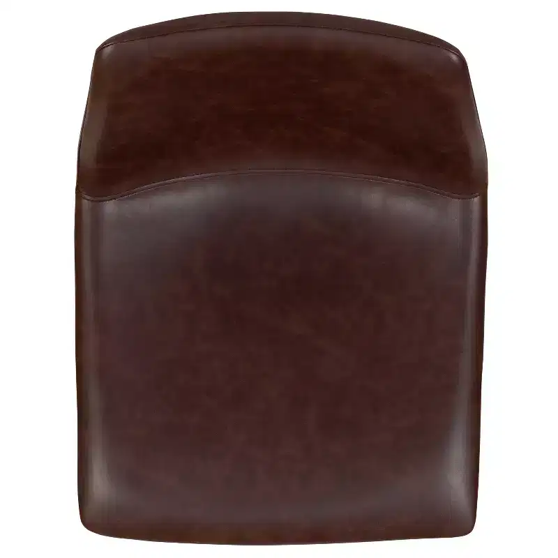 Merrick Lane 30 inch Faux Bar Height Bucket Seat Stools, Set of 2