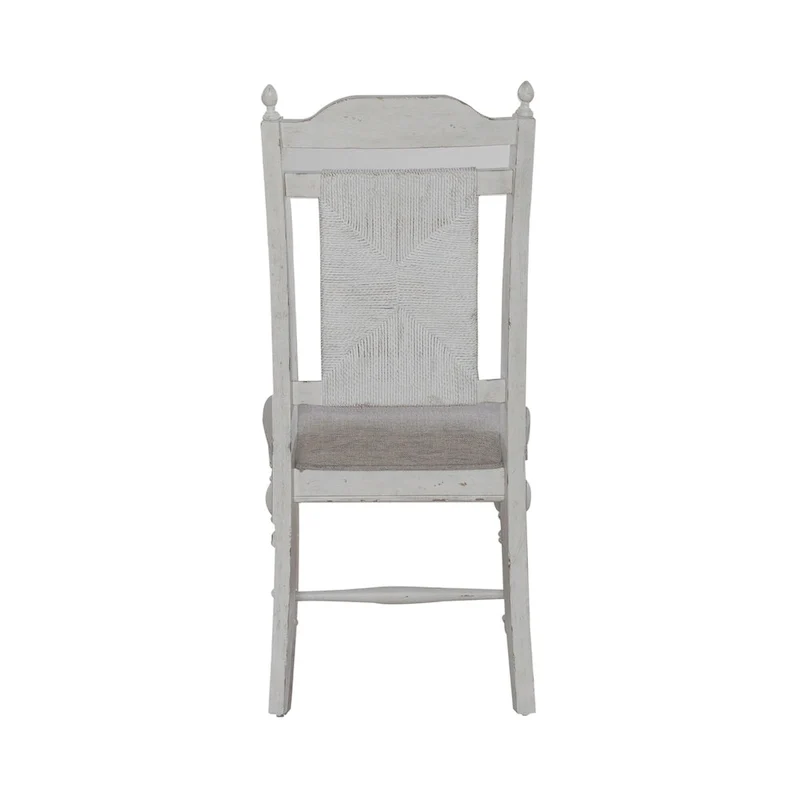 River Place Riverstone White 5 Piece Pedestal Table Set