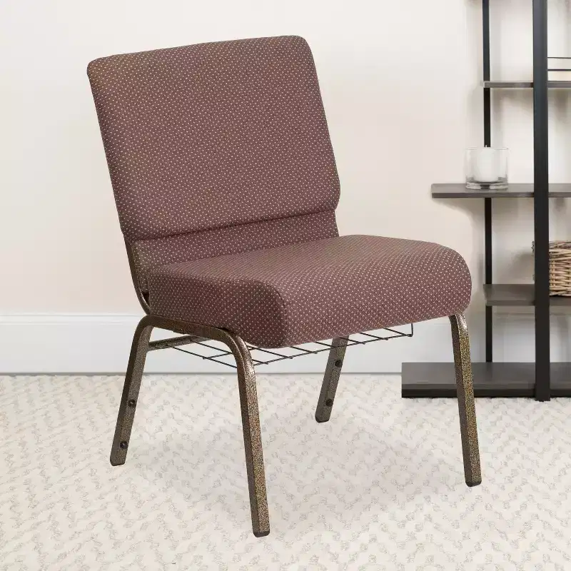 Flash Furniture HERCULES Series 21''W Church Chair with Book Rack