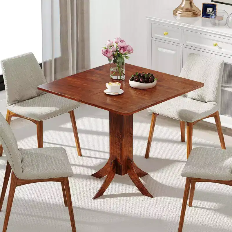 Square Dining Table with Pedestal Base 33