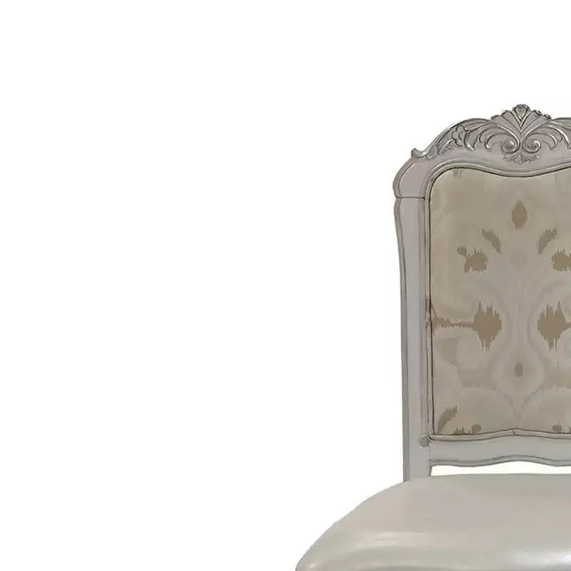 25.75" Dresden Dining Chair: Upholstered, Tufted Back, Composite Wood - Acme Furniture
