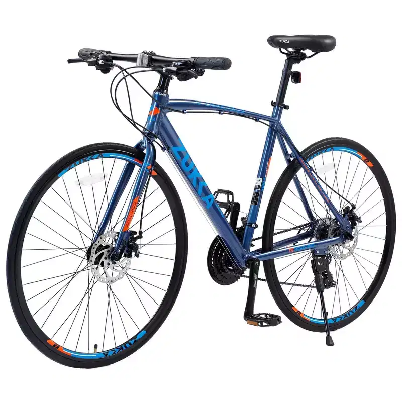 NAYSAYE 27.5 Bicycle 3x8/24 Speeds Hybrid Bike Disc Brakes Aluminum Frame Junior Senior for Men and Women City Cycling, 67.32*14.56*39.37