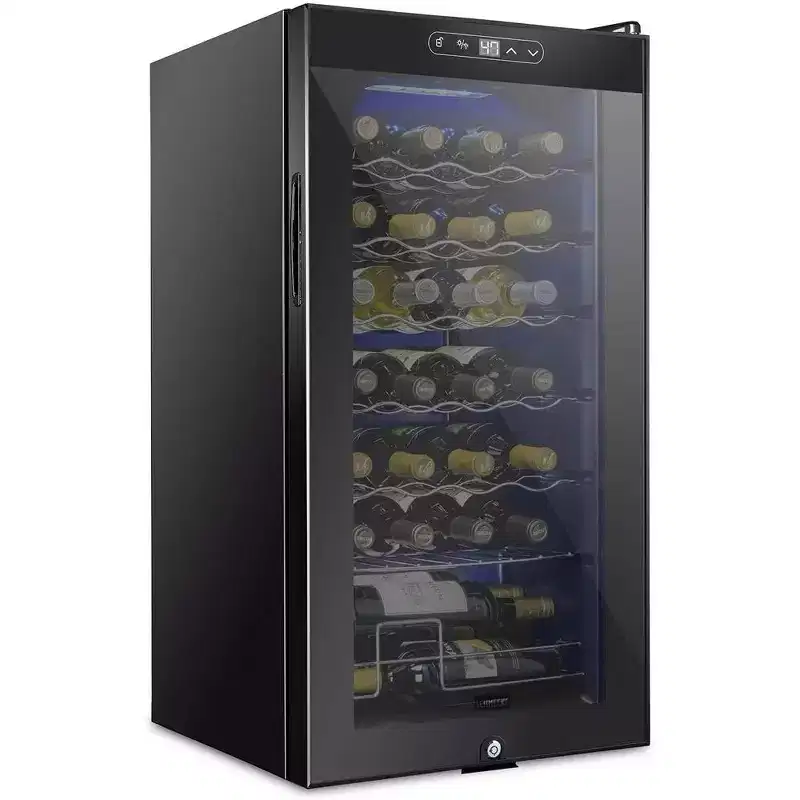 Schmecke 28 Bottle Compressor Wine Fridge & Cooler Refrigerator W/Lock