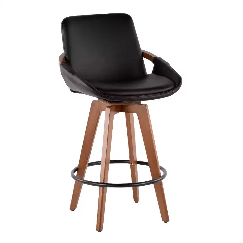26 Cosmo Mid-Century Modern Counter Height Barstool - LumiSource