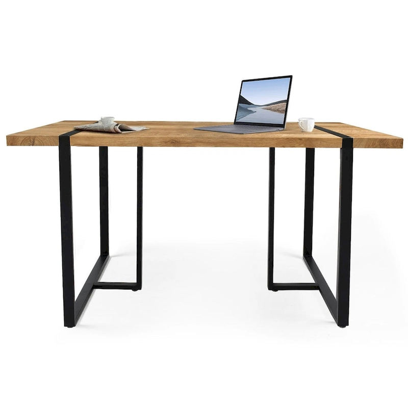 Modern Rectangle Office Writing Desk Wood Computer Desk