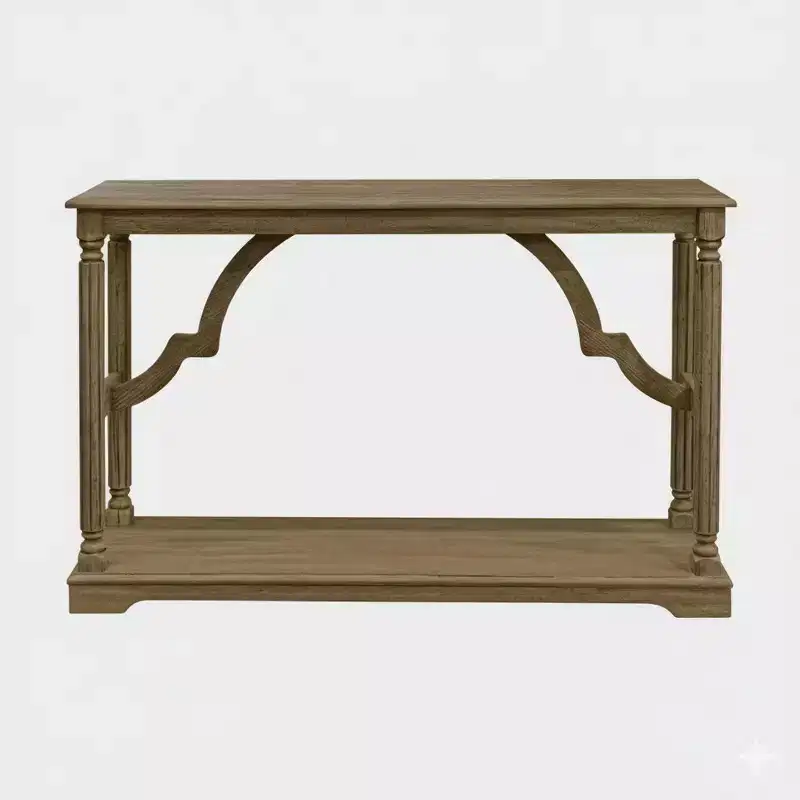 Wood Console Table with Lower Shelf – 45.9