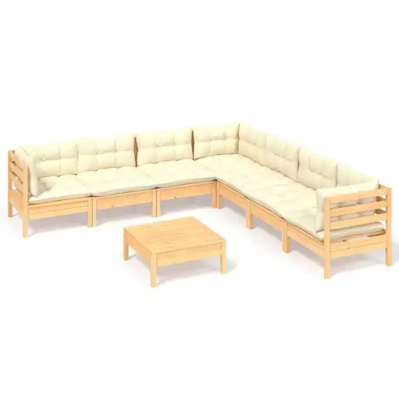 vidaXL Outdoor Lounge Set with Cushions in Various Colors