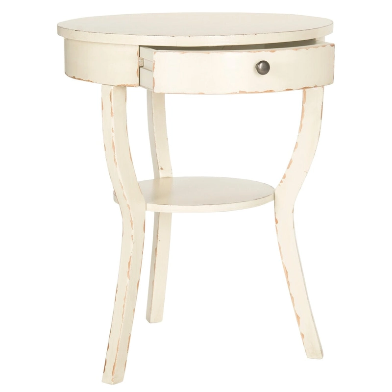 SAFAVIEH Mercedes End Table - 22 x 22 x 30.3 - 22Wx22Dx30H