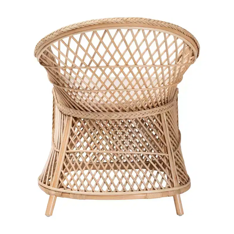 Braided Rattan Arm Chair Natural