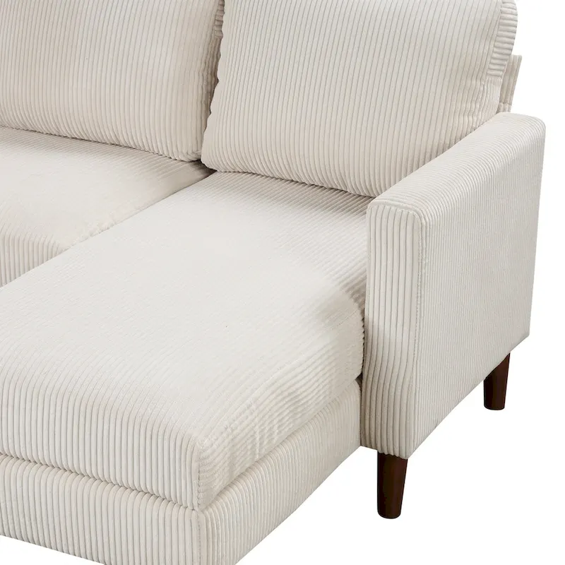 U-shaped Sponge-filled Cushion Combination Sofa