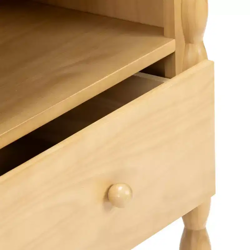 Jenny Lind Cubby Nightstand with 1 Drawer & Electrical Outlet