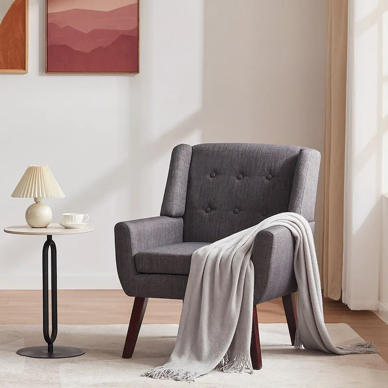 HUIMO Set of 2 Modern Tufted Accent Chair