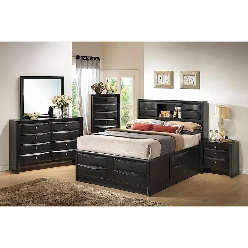 Jazz Black Storage Bed