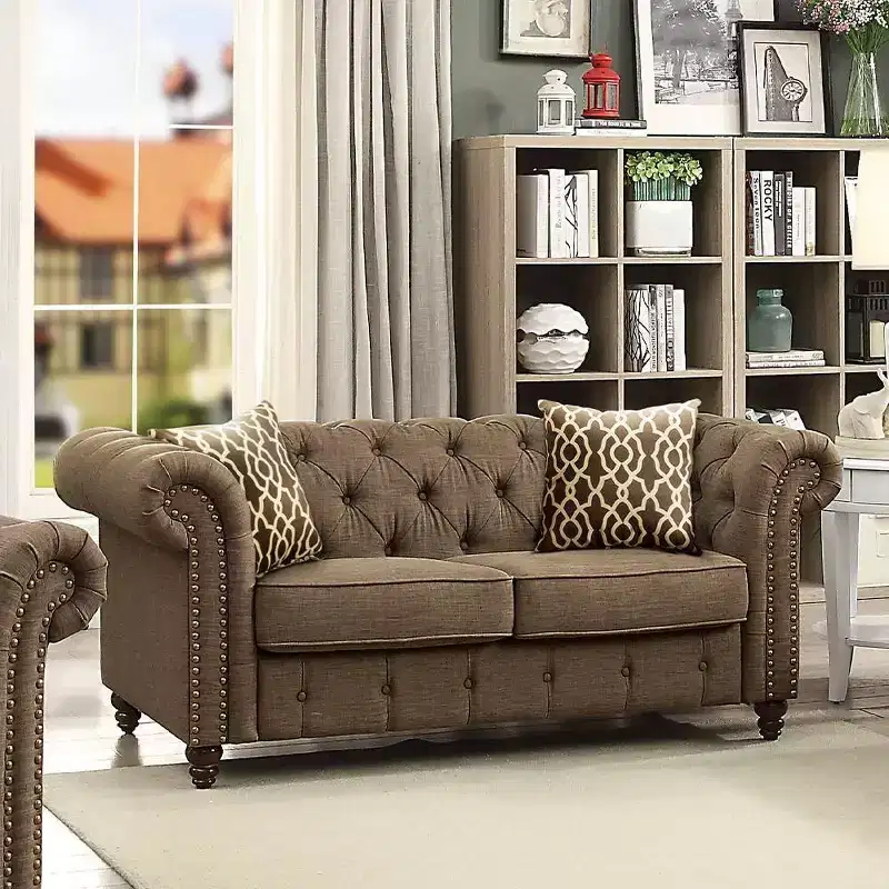 Acme Furniture Aurelia Sofa Brown Linen