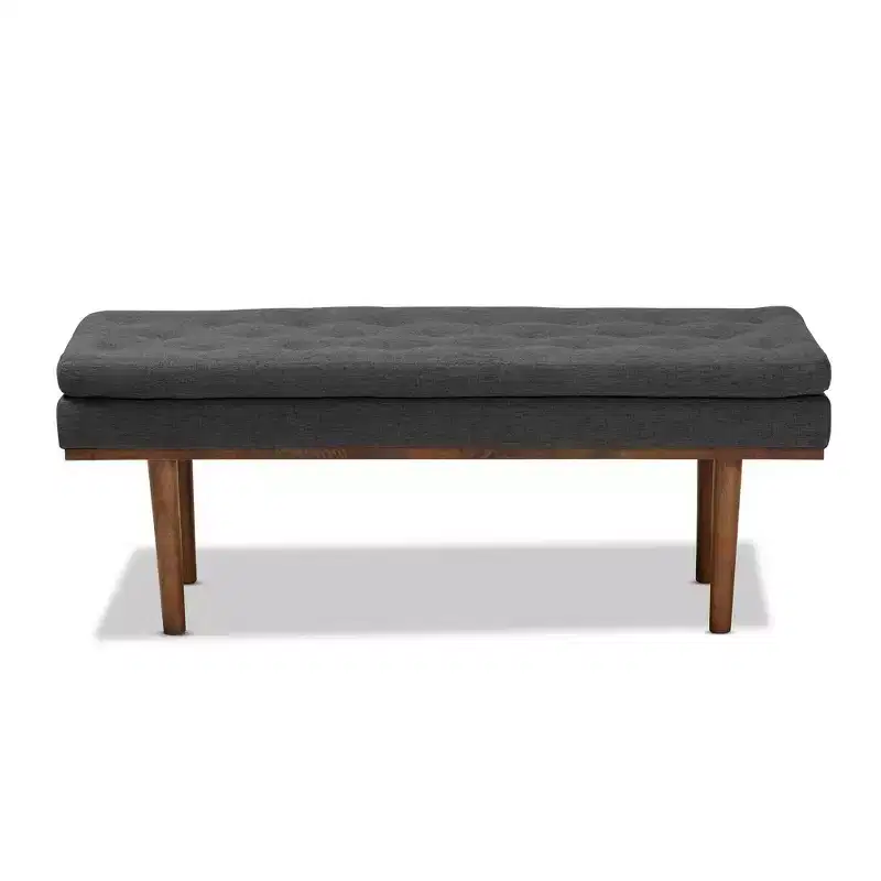 Arne Walnut Finished Bench - Baxton Studio